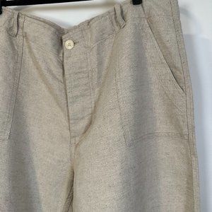 Esby Long Wide Leg Linen Pants - size 16